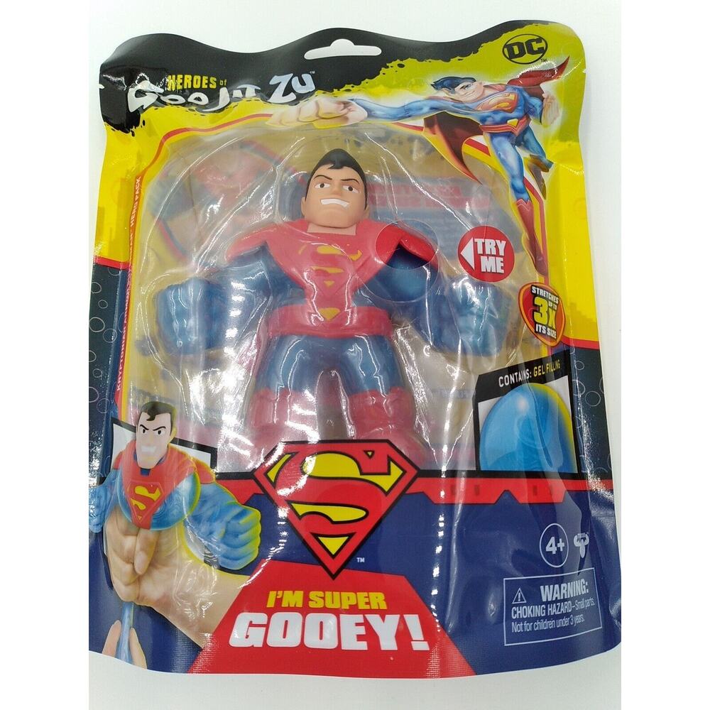 Heroes of Goo Jit Zu Licensed DC Superheroes SUPERMAN Hero Pack Figure Toy NEW